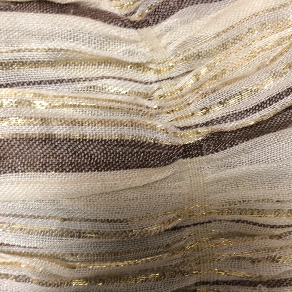 NOT FOR SALE Gold Striped Shawl